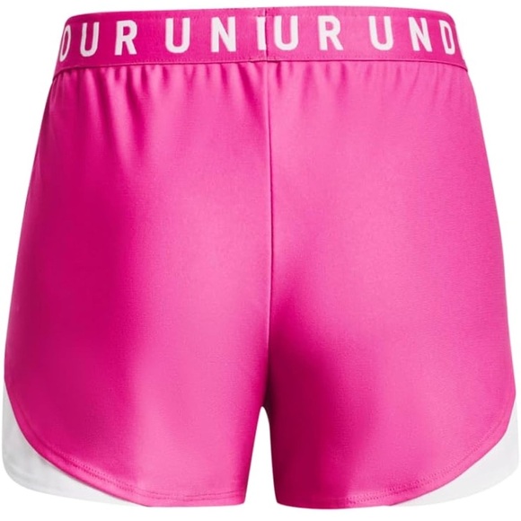 Under Armour Women's Pink Athletic Shorts SMALL - Picture 2 of 4